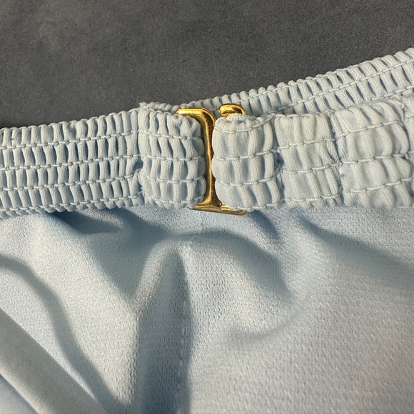 Cyn & Luca Soft Blue Textured Swim Top NWT - Picture 8 of 9